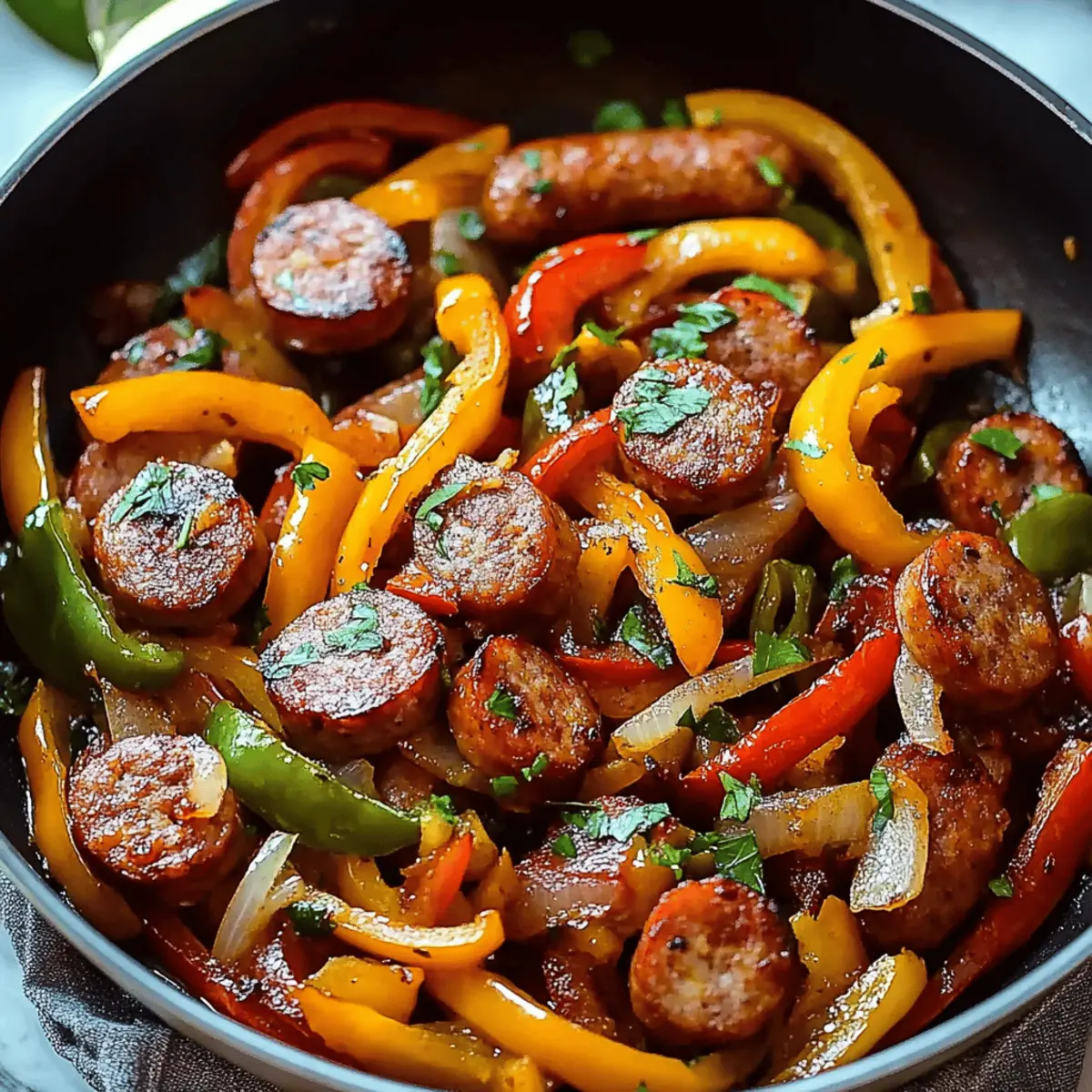 Sausage and Peppers Skillet