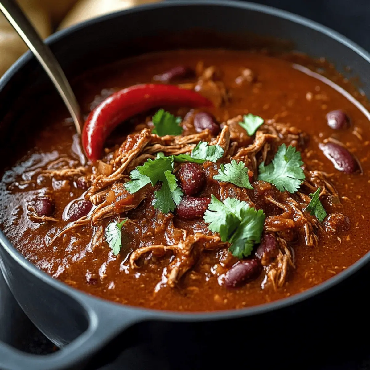 Shredded Beef Chili Con Carne