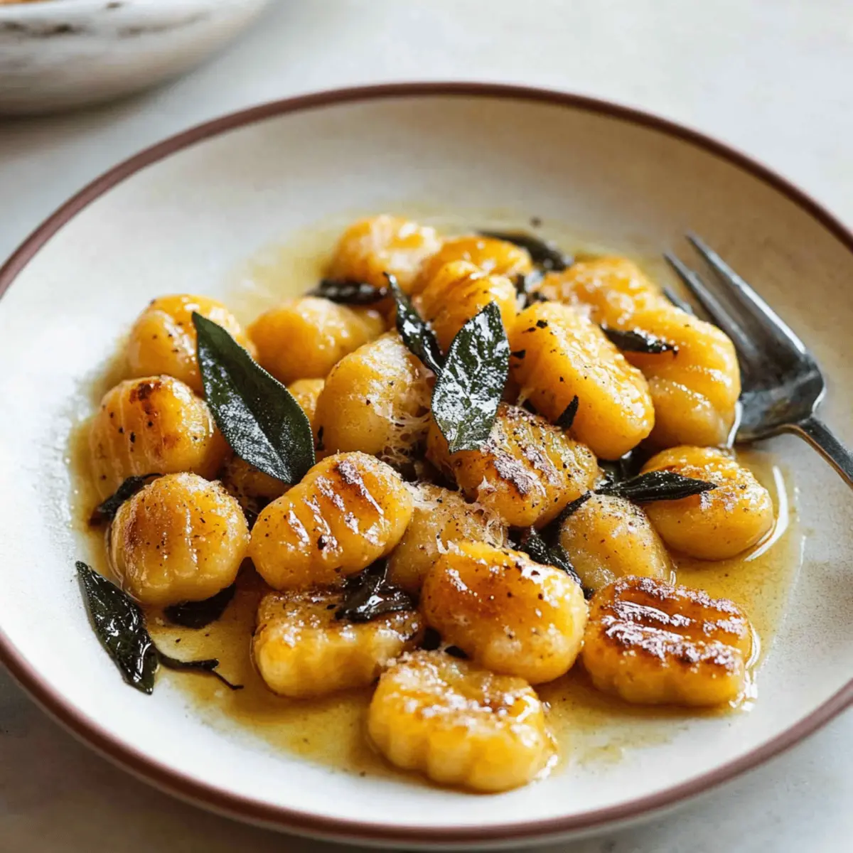 Pumpkin Gnocchi with Sage Butter Sauce