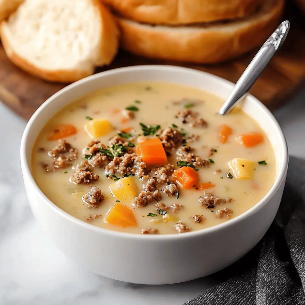 Cheeseburger Soup