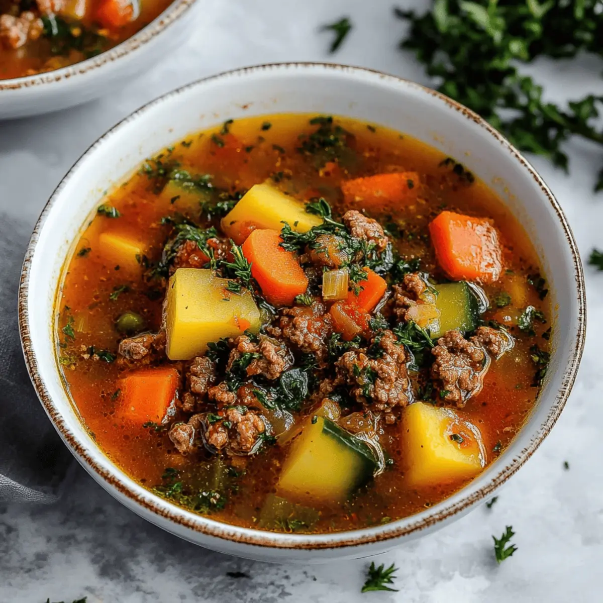 Healthy Hamburger Soup