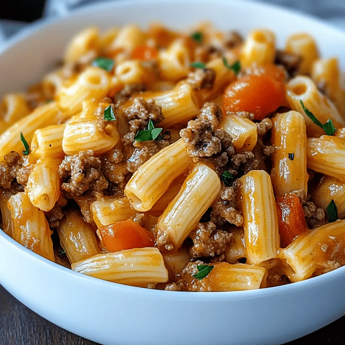 Cheeseburger Pasta