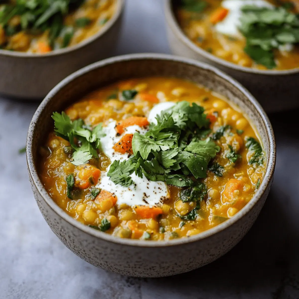 Coconut Curry Red Lentil Soup
