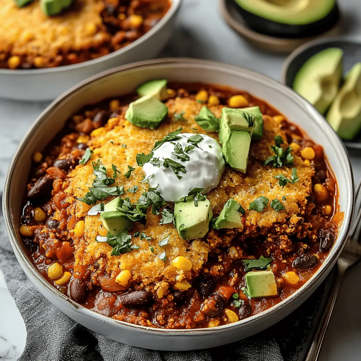 Chili Cornbread Casserole