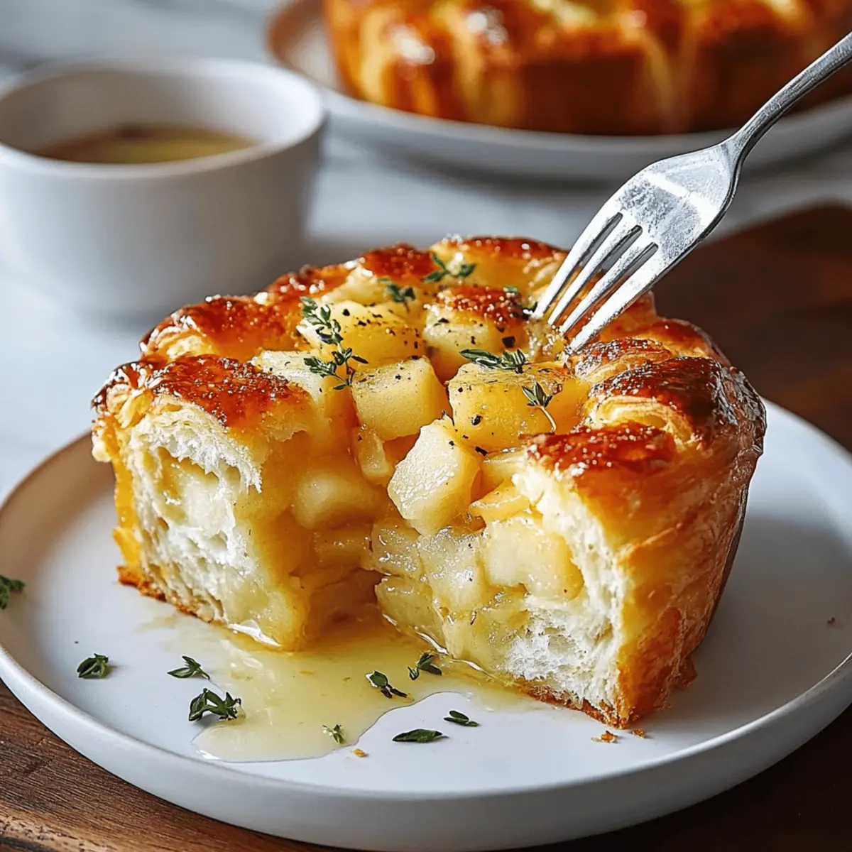 Apple Cheddar Crescent Casserole