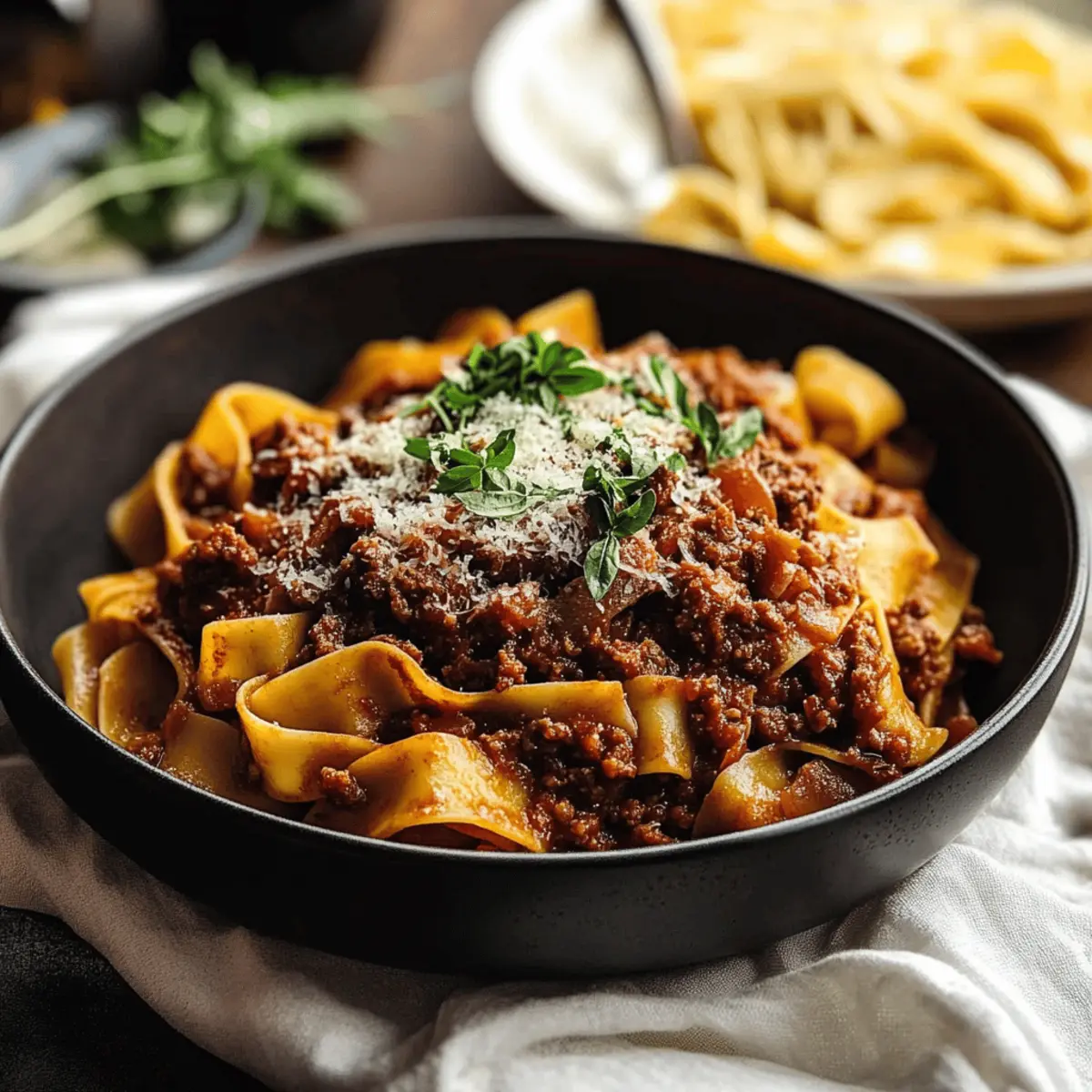 Sausage Ragu with Pappardelle Pasta