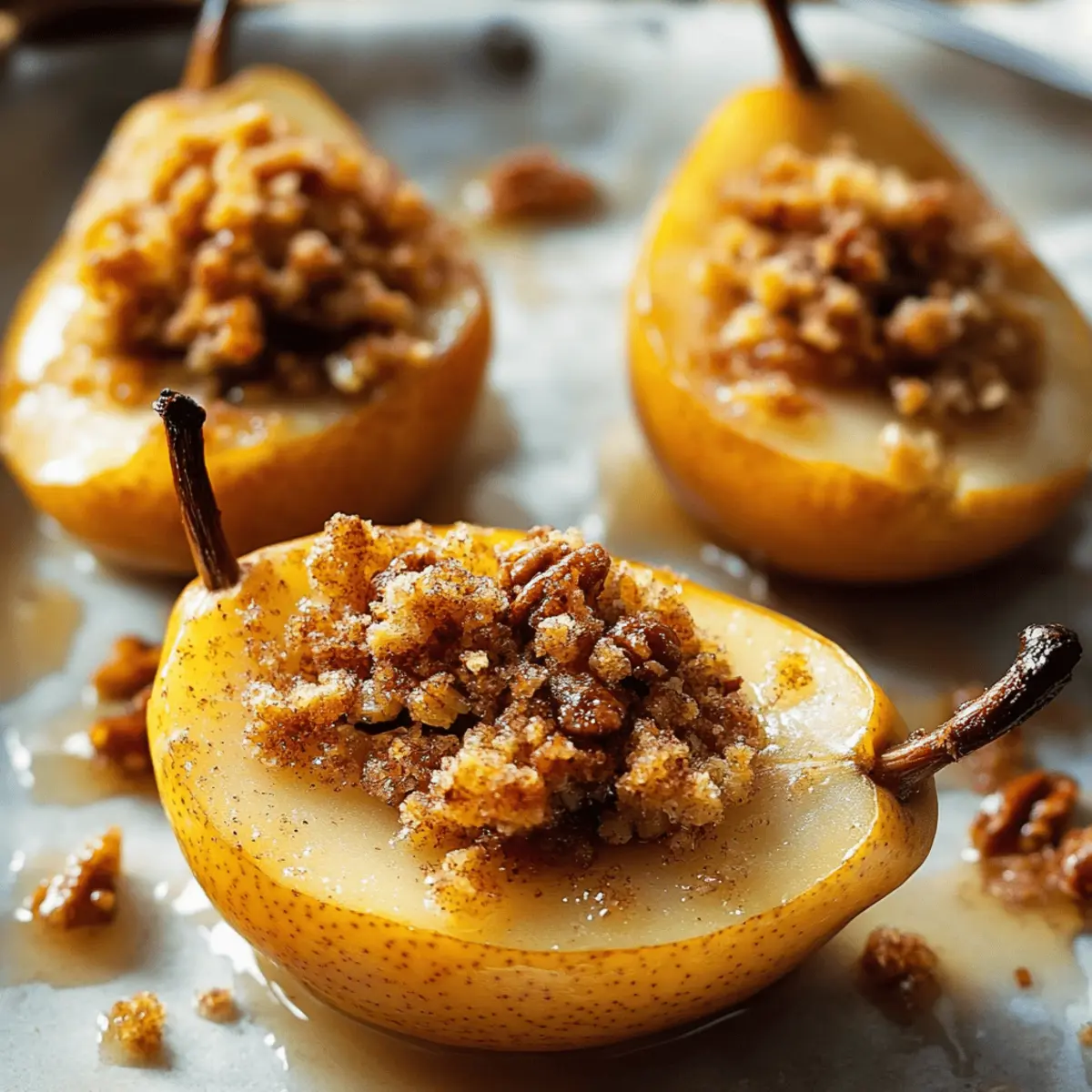 Cinnamon Stuffed Pears