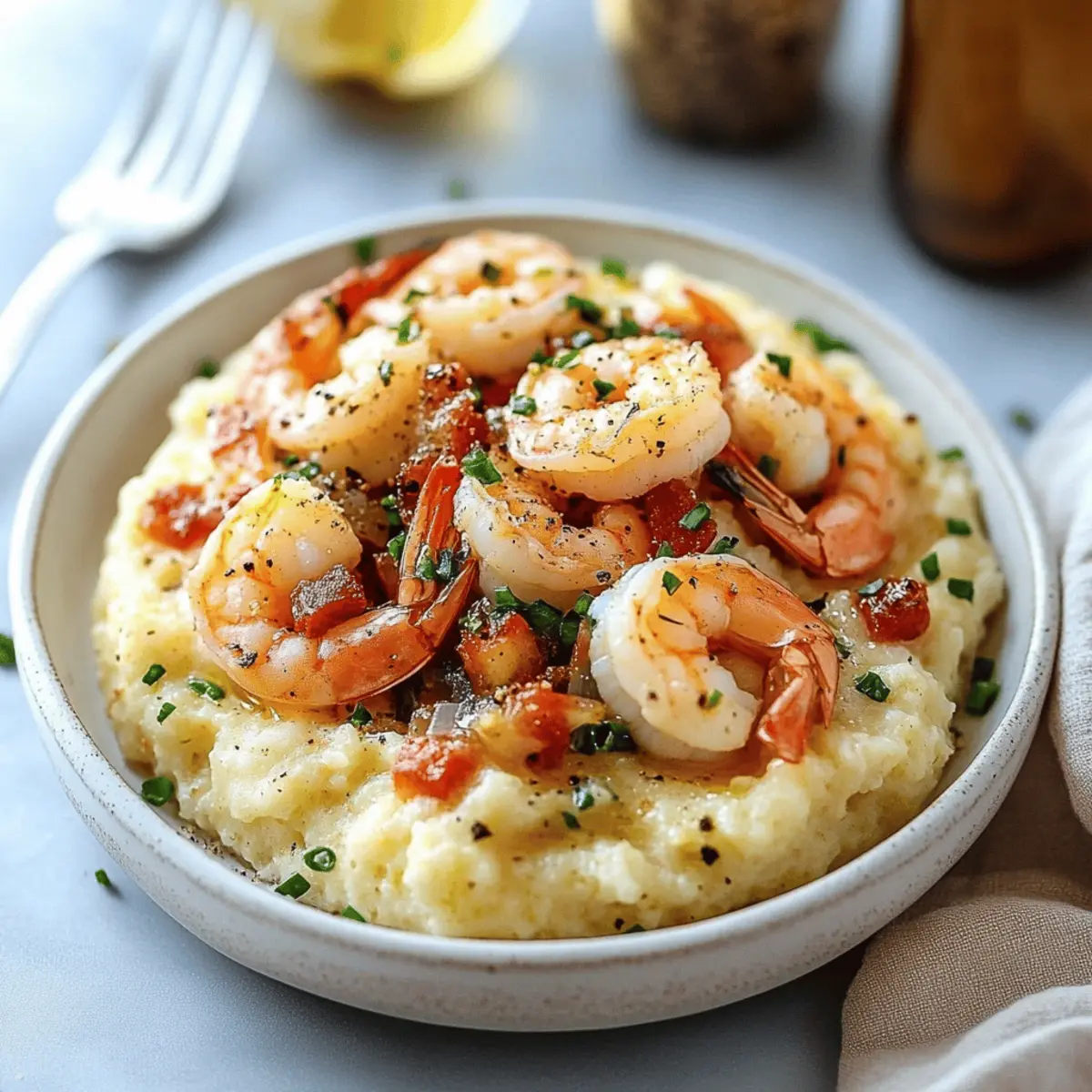 Low Carb Keto Shrimp and Grits