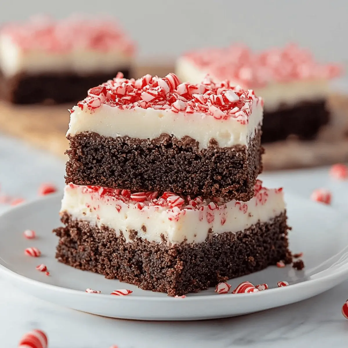 Peppermint Bark Brownies