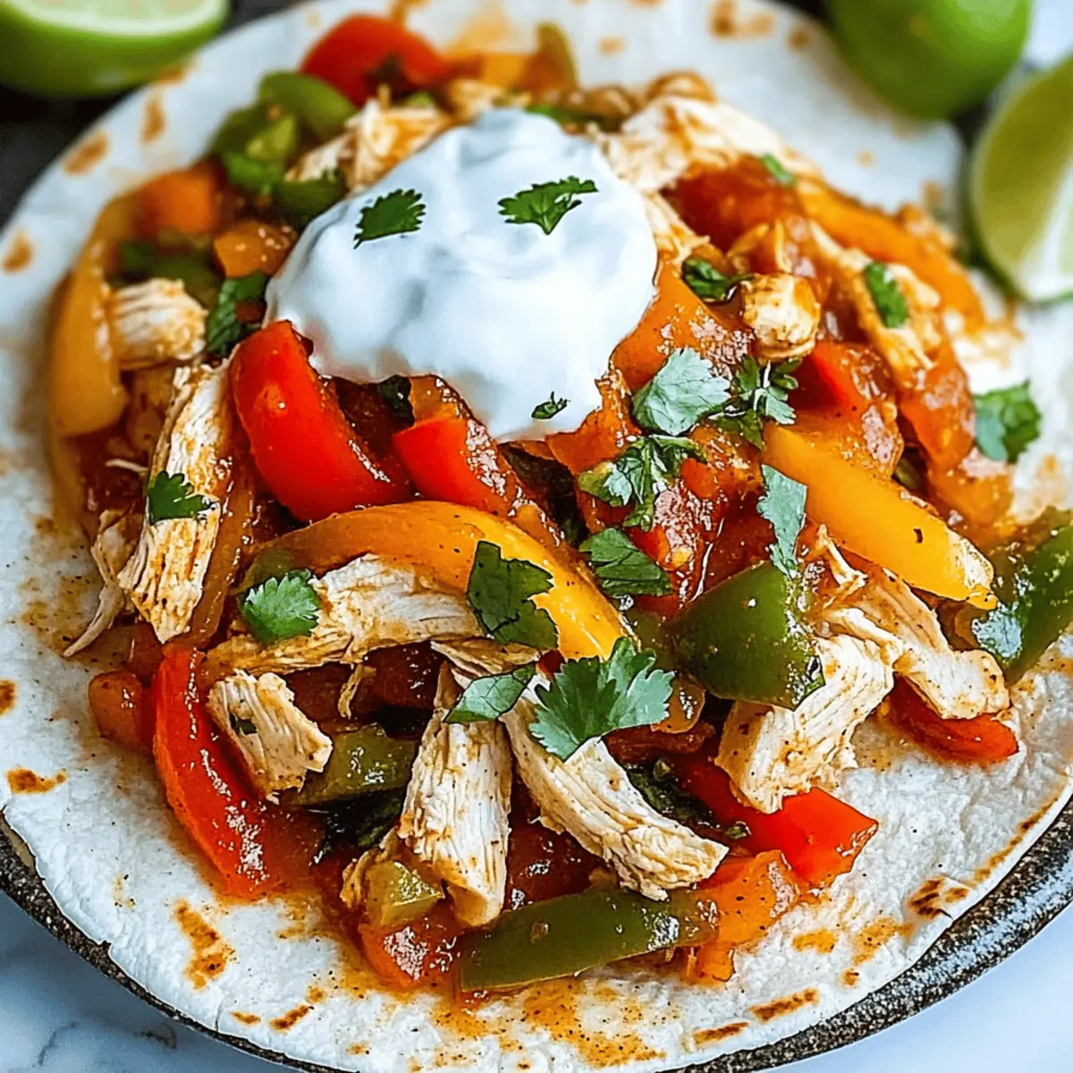 Slow Cooker Chicken Fajitas