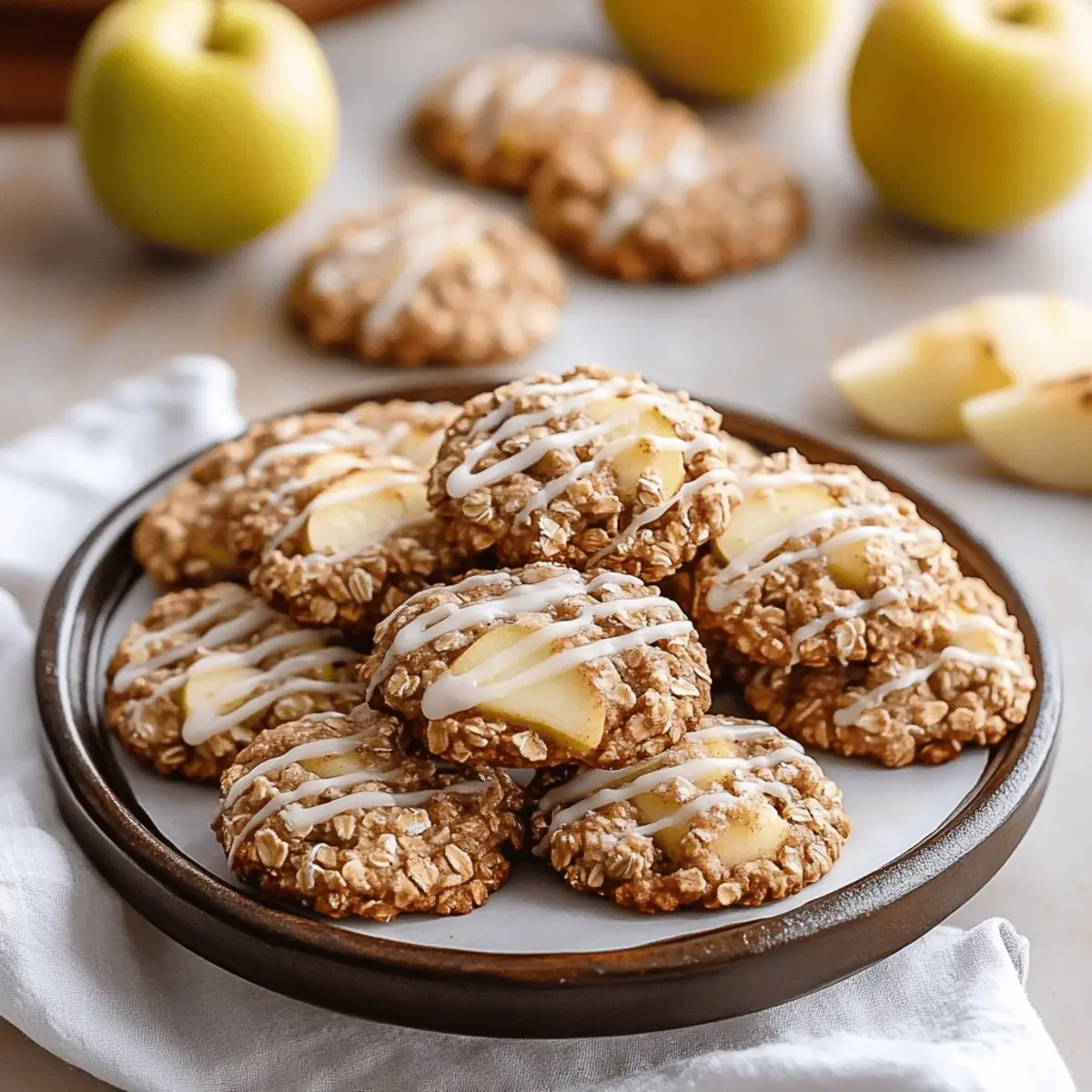 Apple Cinnamon Oatmeal Cookies