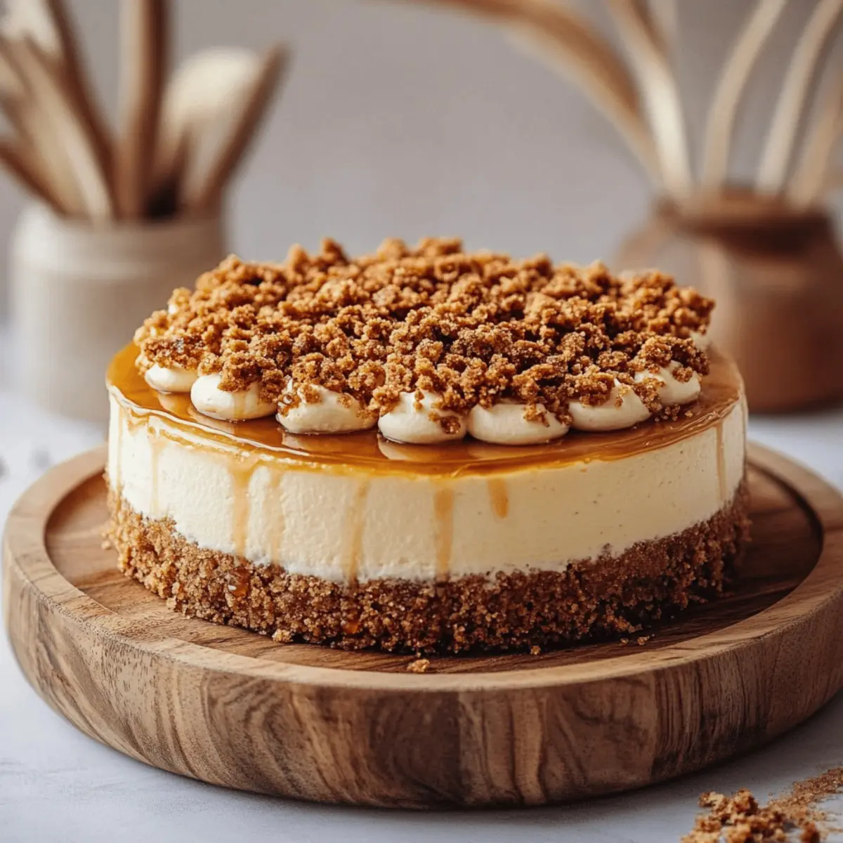 Apple Crisp Cheesecake