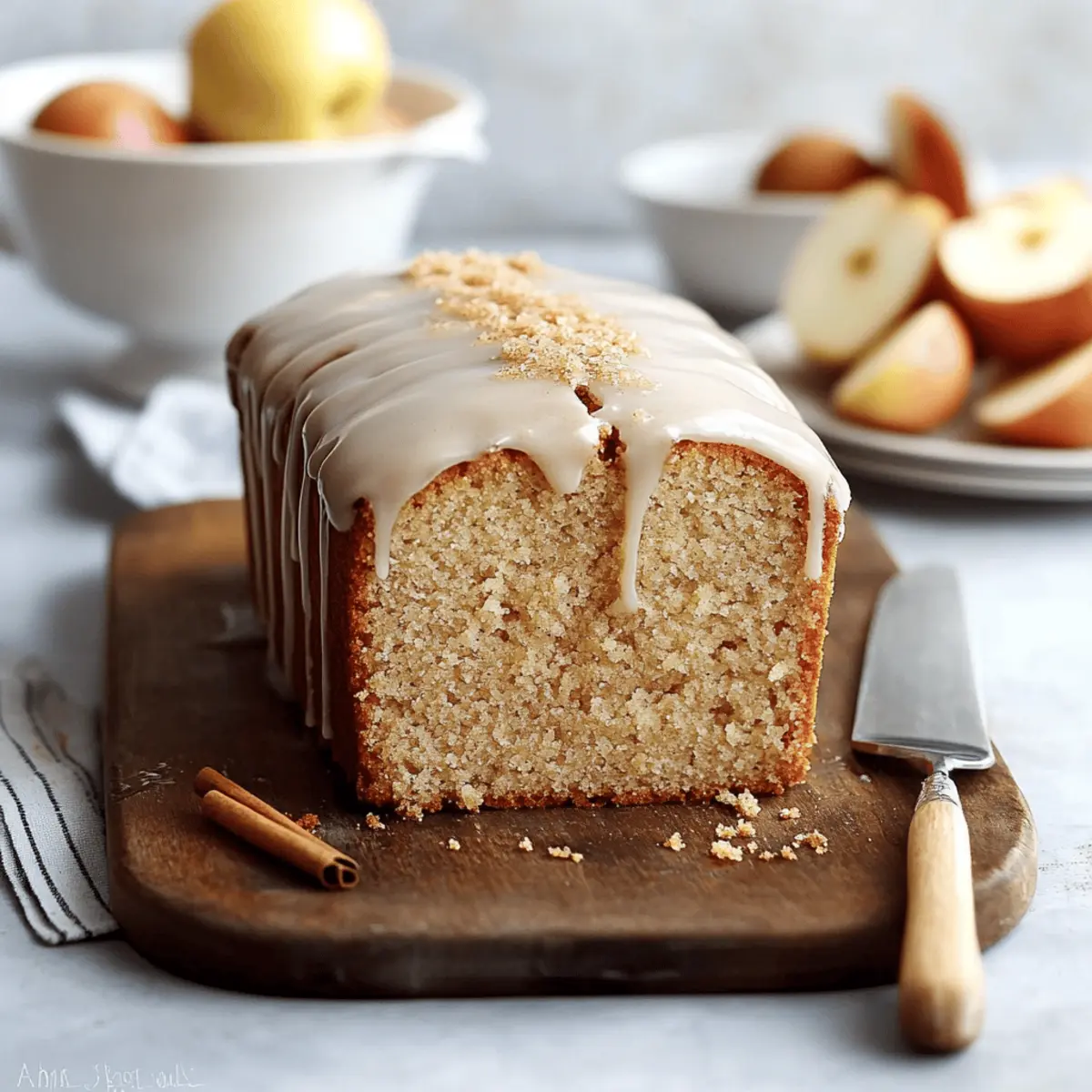 Apple Spice Cake with Cinnamon Glaze