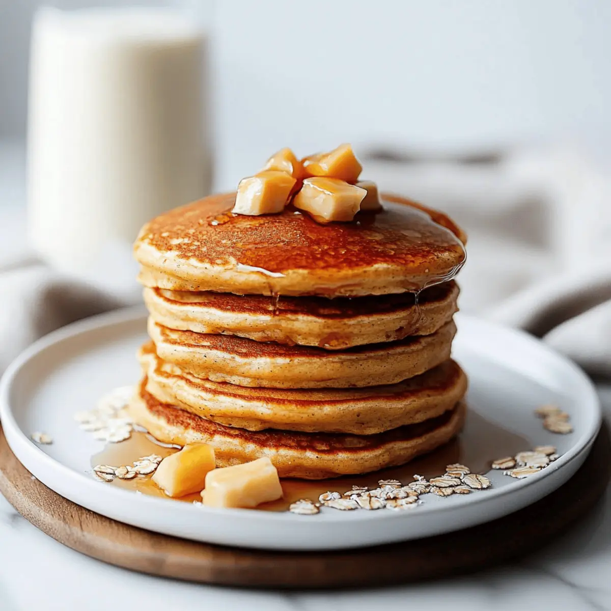 Blender Oatmeal Pumpkin Pancakes