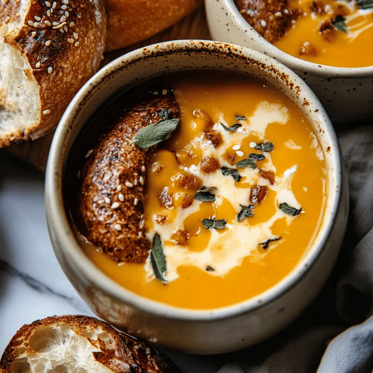 Brie and Cheddar Butternut Squash Beer Soup