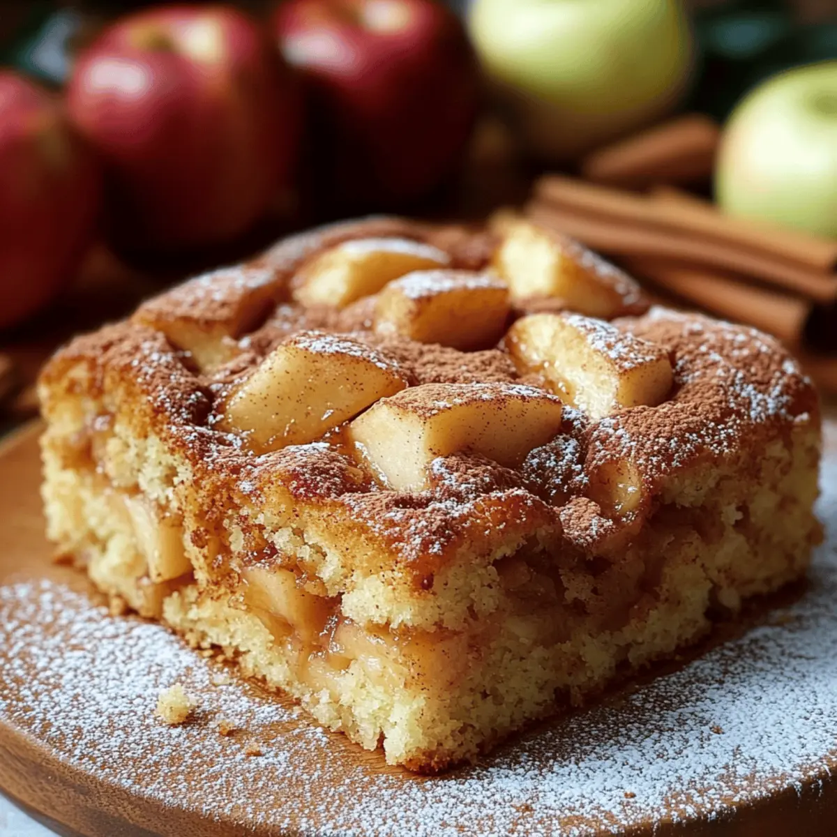 Cinnamon Apple Fritter Cake