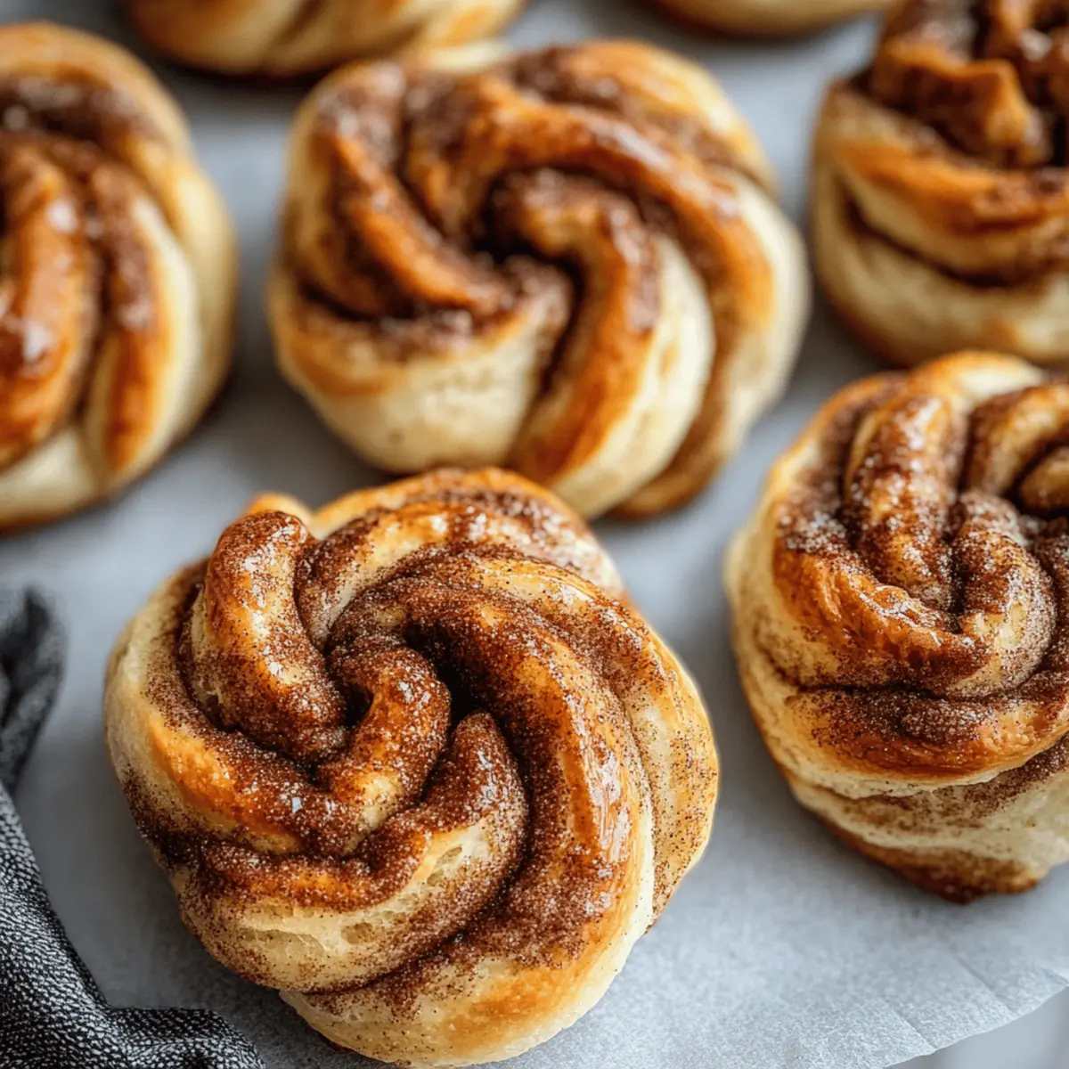 Cinnamon Knots with Coffee Icing