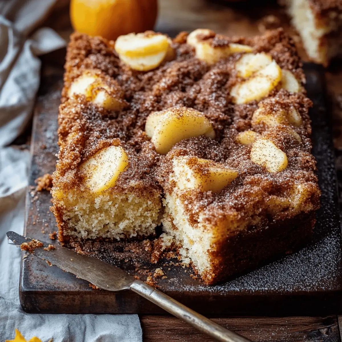 Cinnamon Sugar Apple Cake