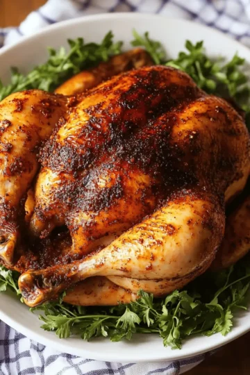 Crock-Pot Whole Chicken with a Brown Sugar and Spice Rub
