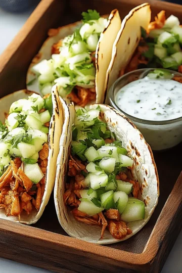 Jackfruit Tacos with Green Apple Salsa