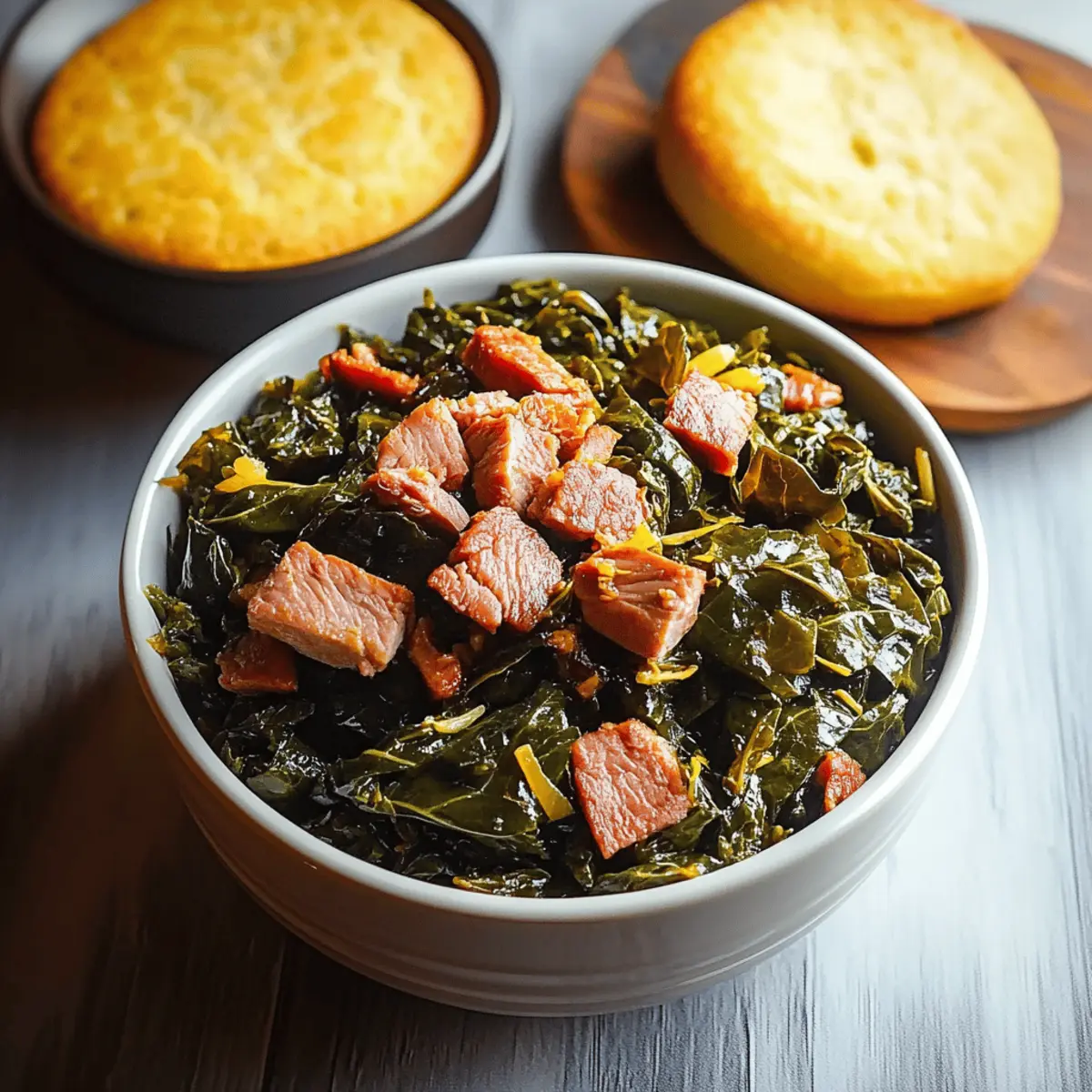 Slow Cooker Collard Greens with Smoked Turkey