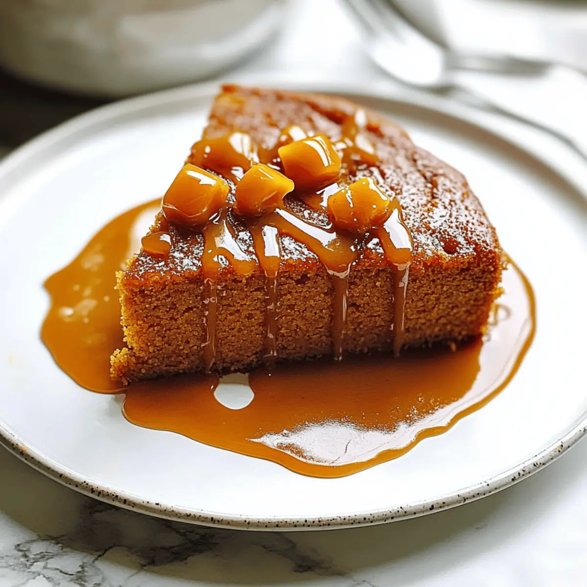 Slow Cooker Sticky Caramel Pumpkin Cake