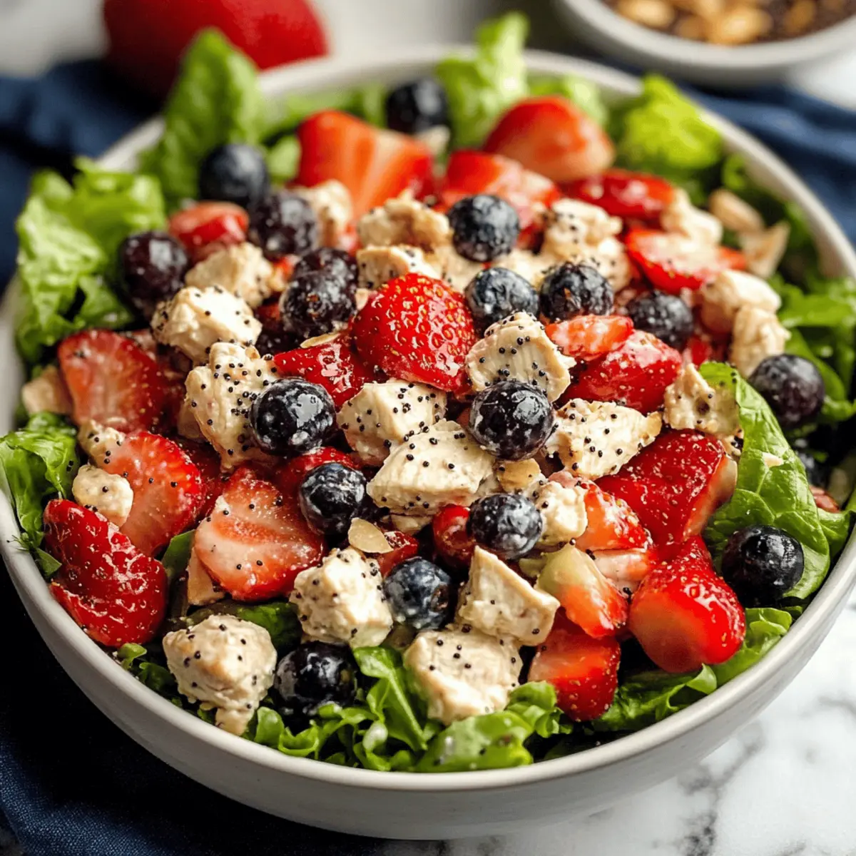 Strawberry Poppyseed Chicken Salad