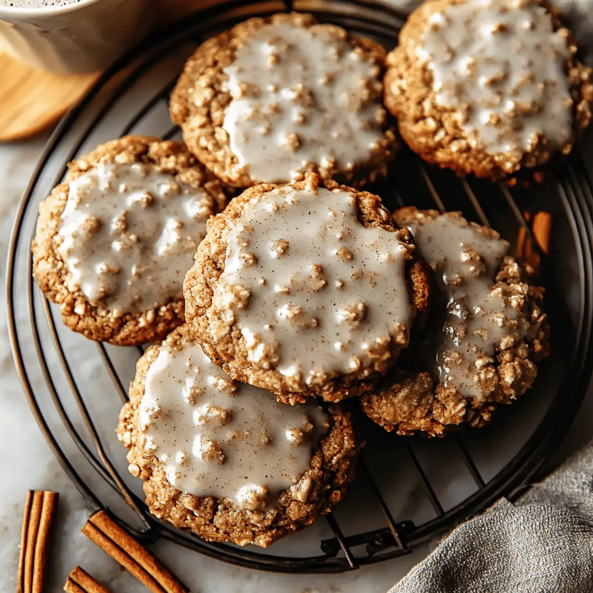 Vanilla Pumpkin Oatmeal Latte Cookies