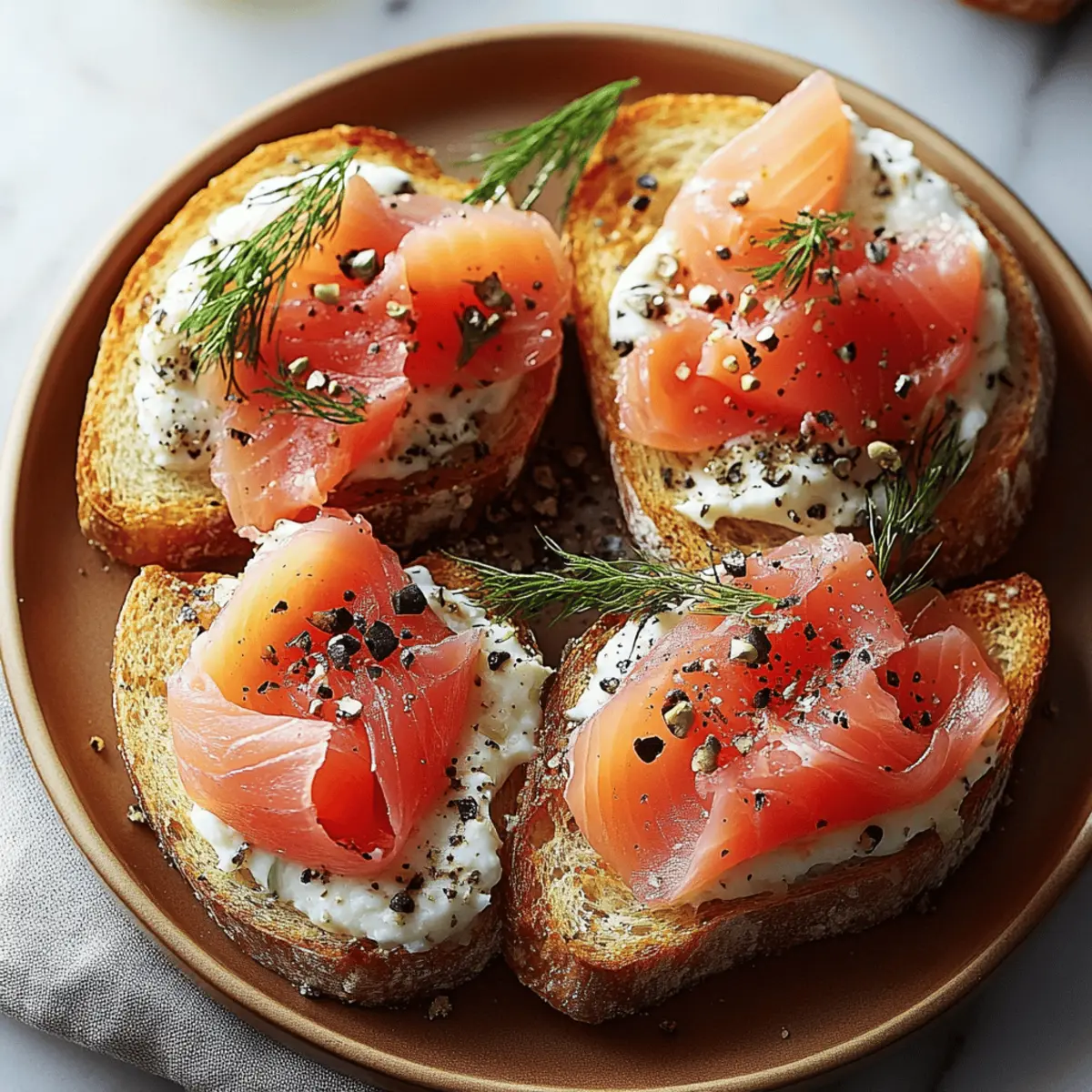 Smoked Salmon Crostini