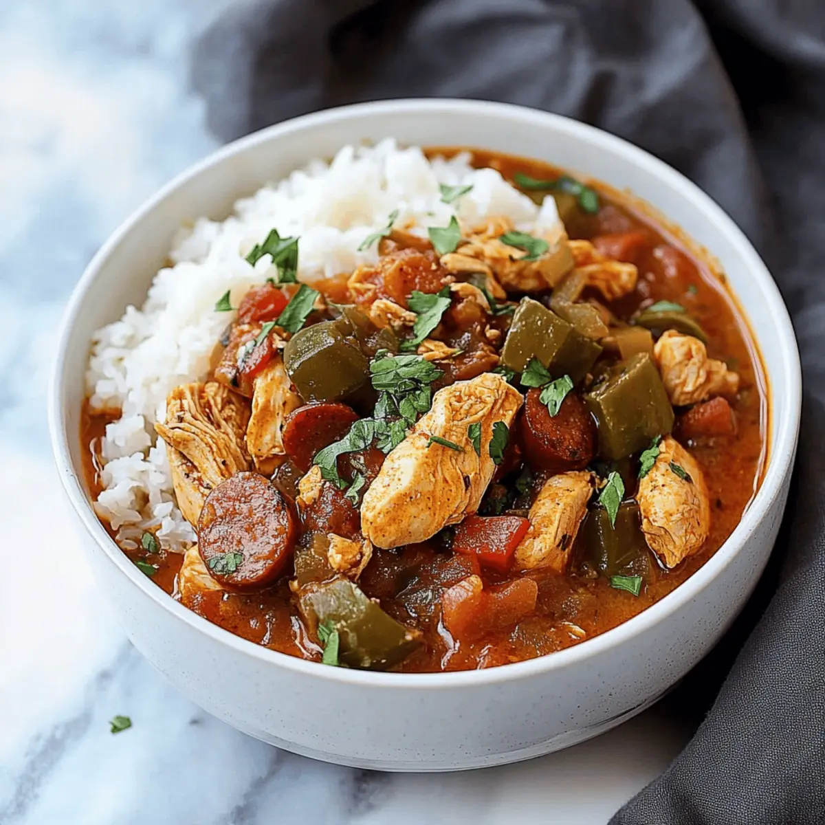 Chicken Andouille Sausage Gumbo