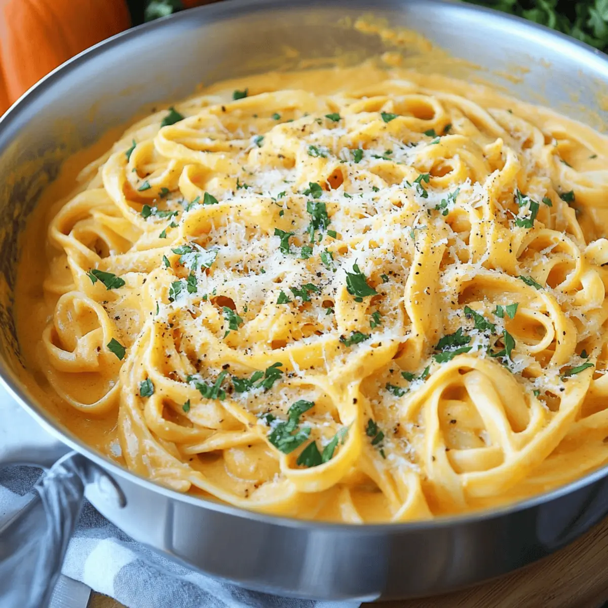 Pumpkin Alfredo Pasta