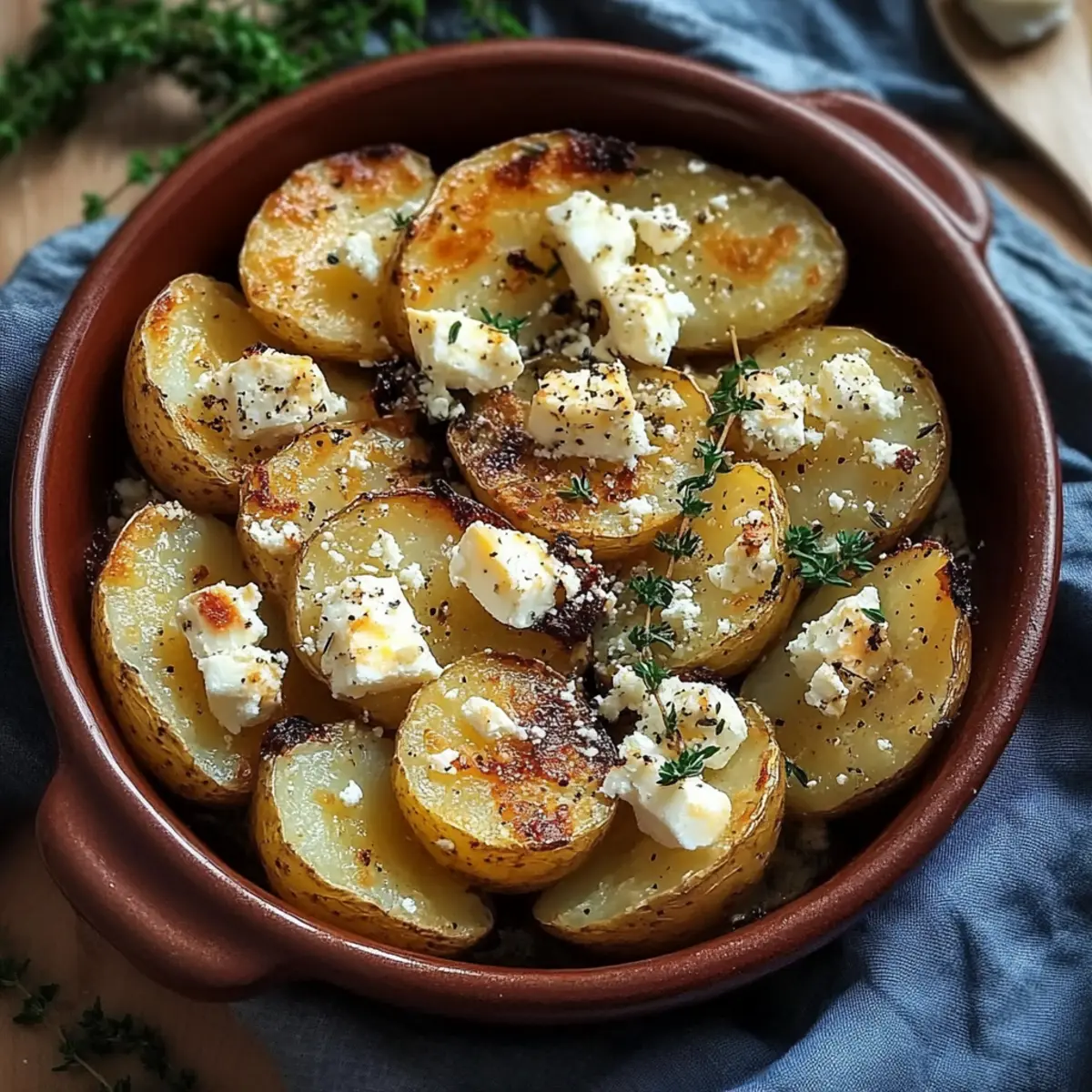 Baked Feta Potatoes