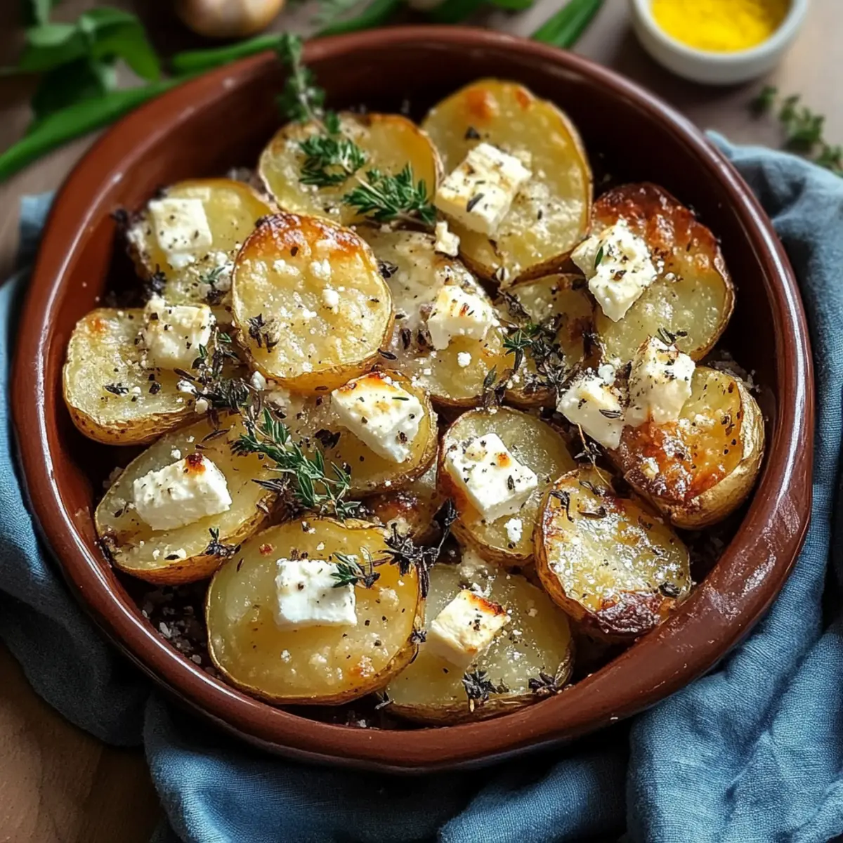 Baked Feta Potatoes