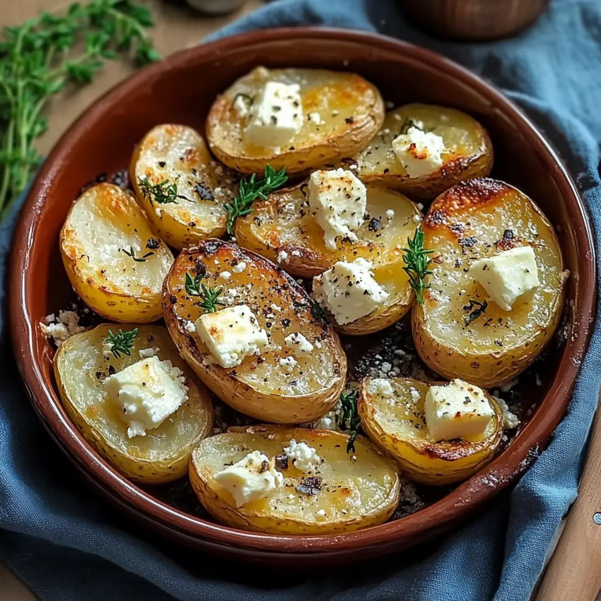 Baked Feta Potatoes