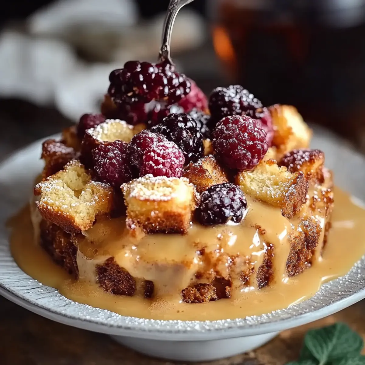 Bread Pudding With Bourbon Sauce