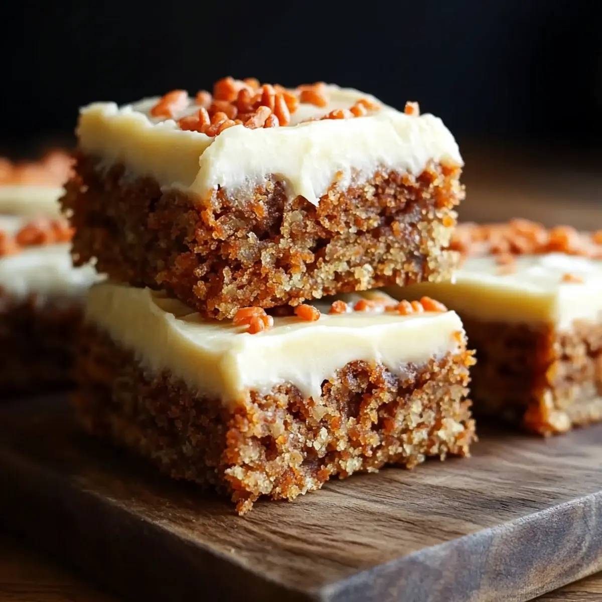 Carrot Cake Bars with Cream Cheese Frosting