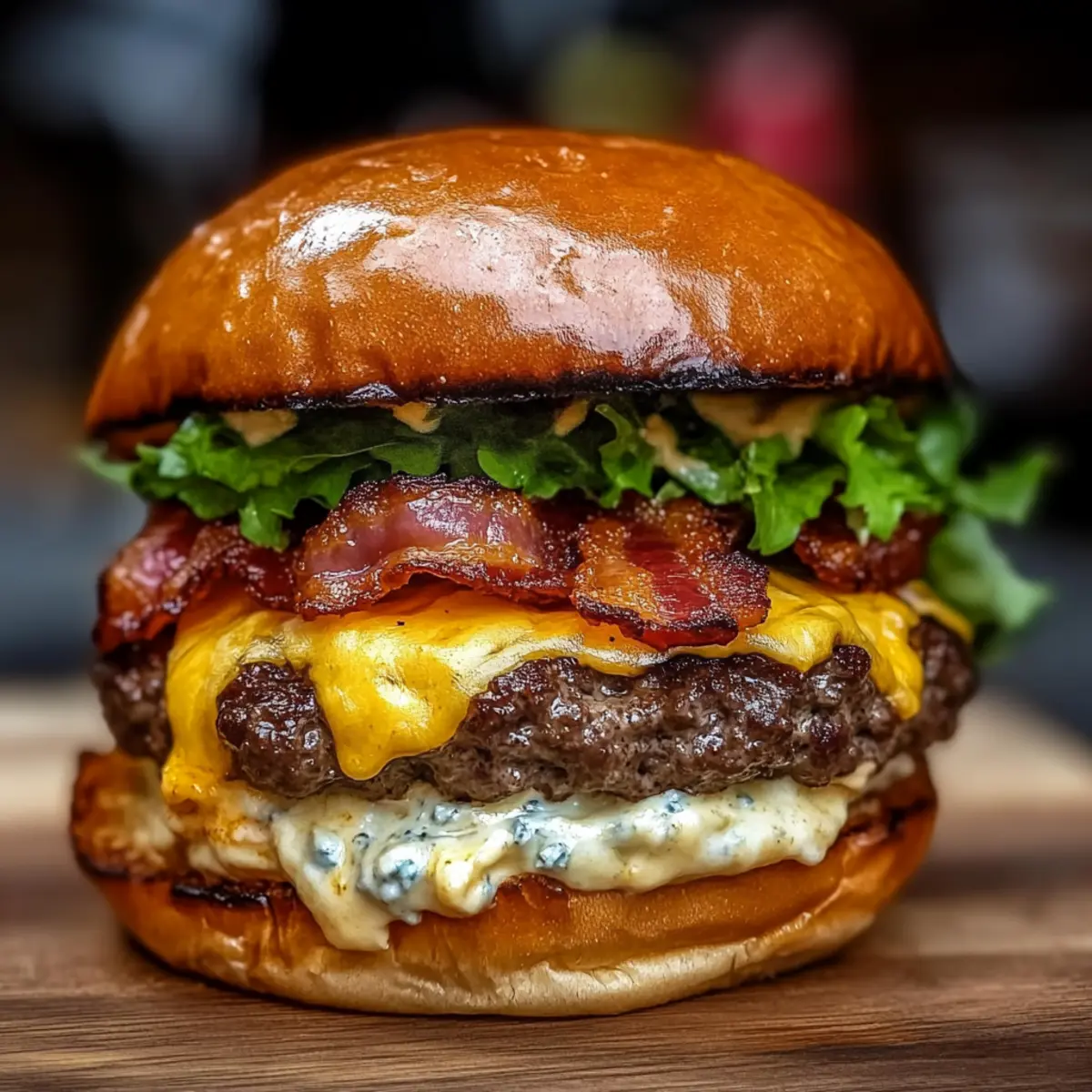 Crack Burgers – Juicy Ranch Bacon Cheeseburgers with Cheddar