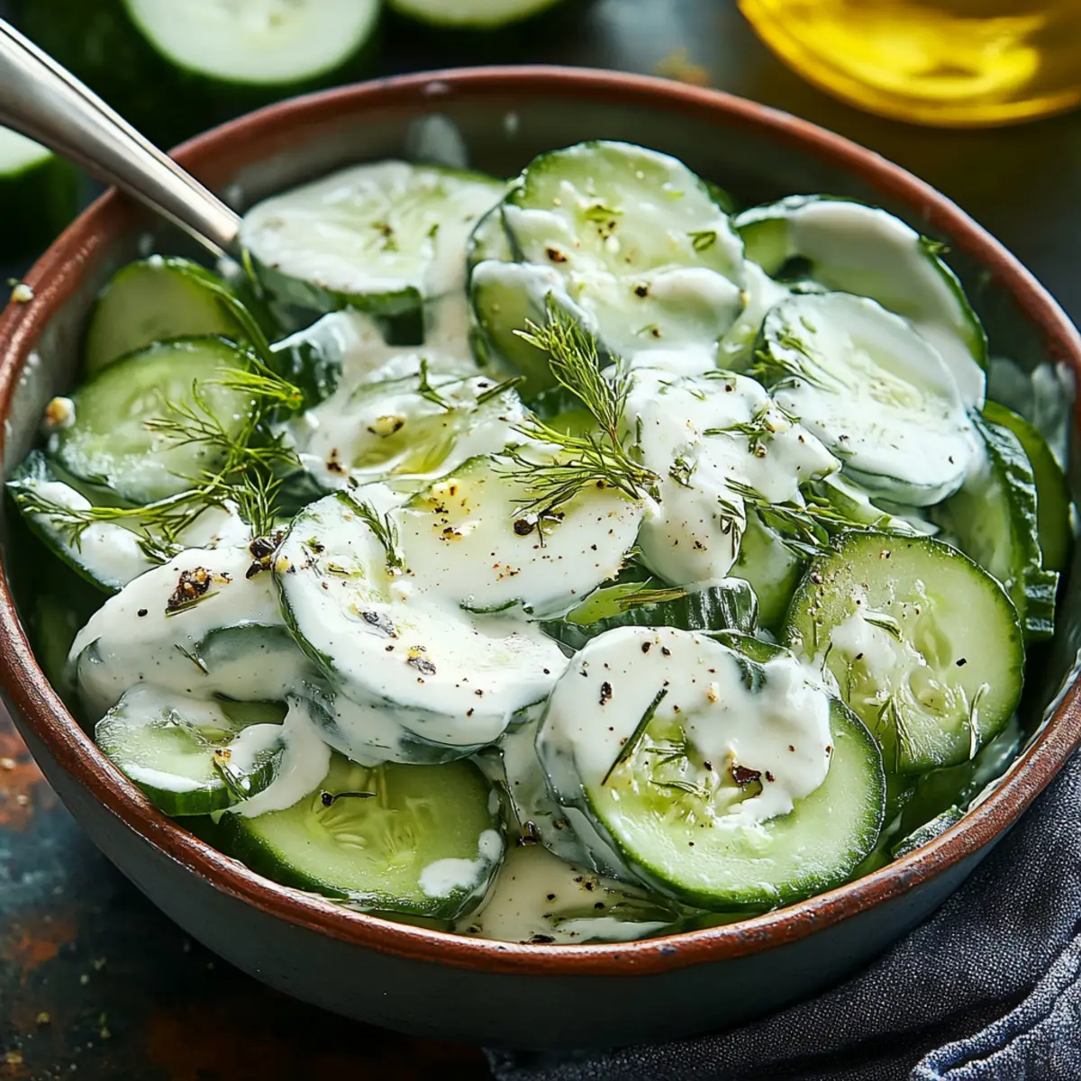 Creamy Cucumber Salad