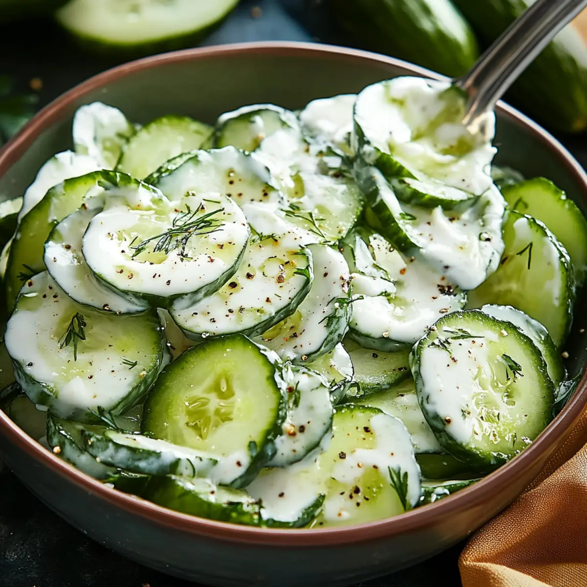 Creamy Cucumber Salad