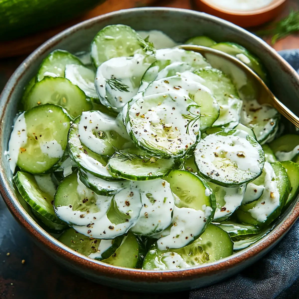 Creamy Cucumber Salad