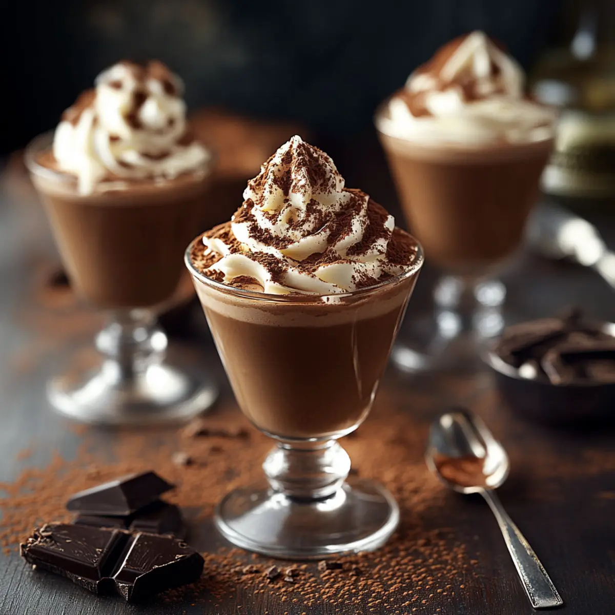 Dark Chocolate Mousse with Baileys Irish Cream Liqueur