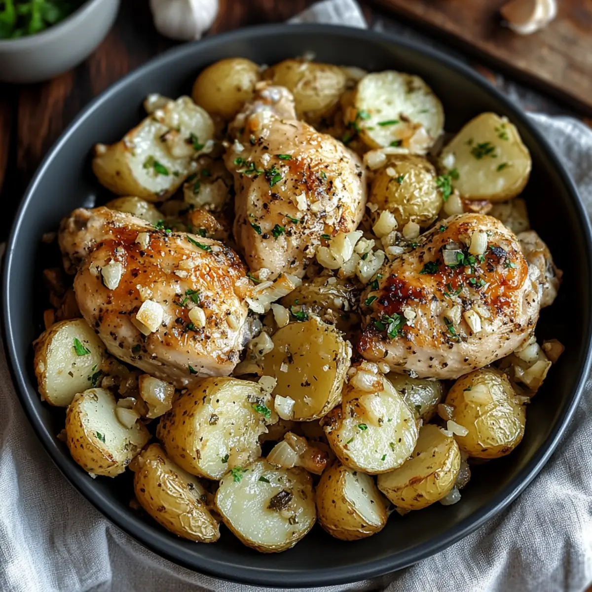 Garlic Parmesan Chicken and Potatoes