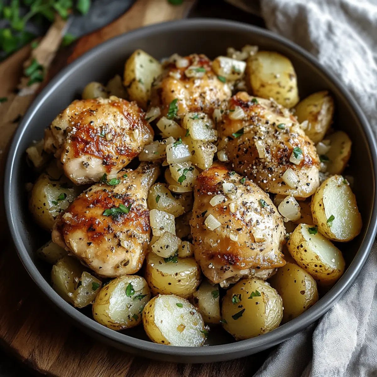Garlic Parmesan Chicken and Potatoes