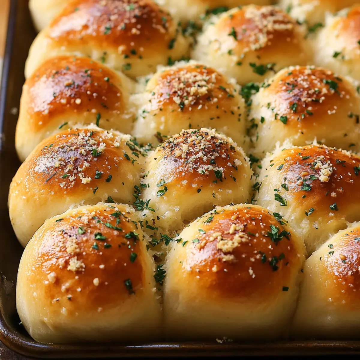 Herb and Parmesan Pull‑Apart Rolls