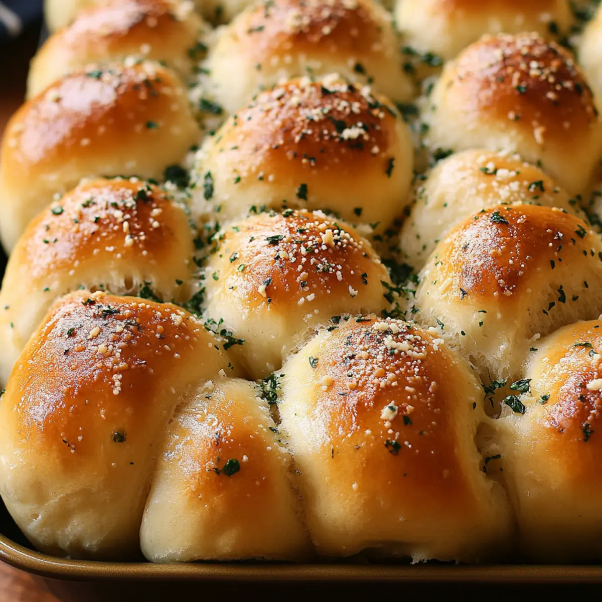 Herb and Parmesan Pull‑Apart Rolls