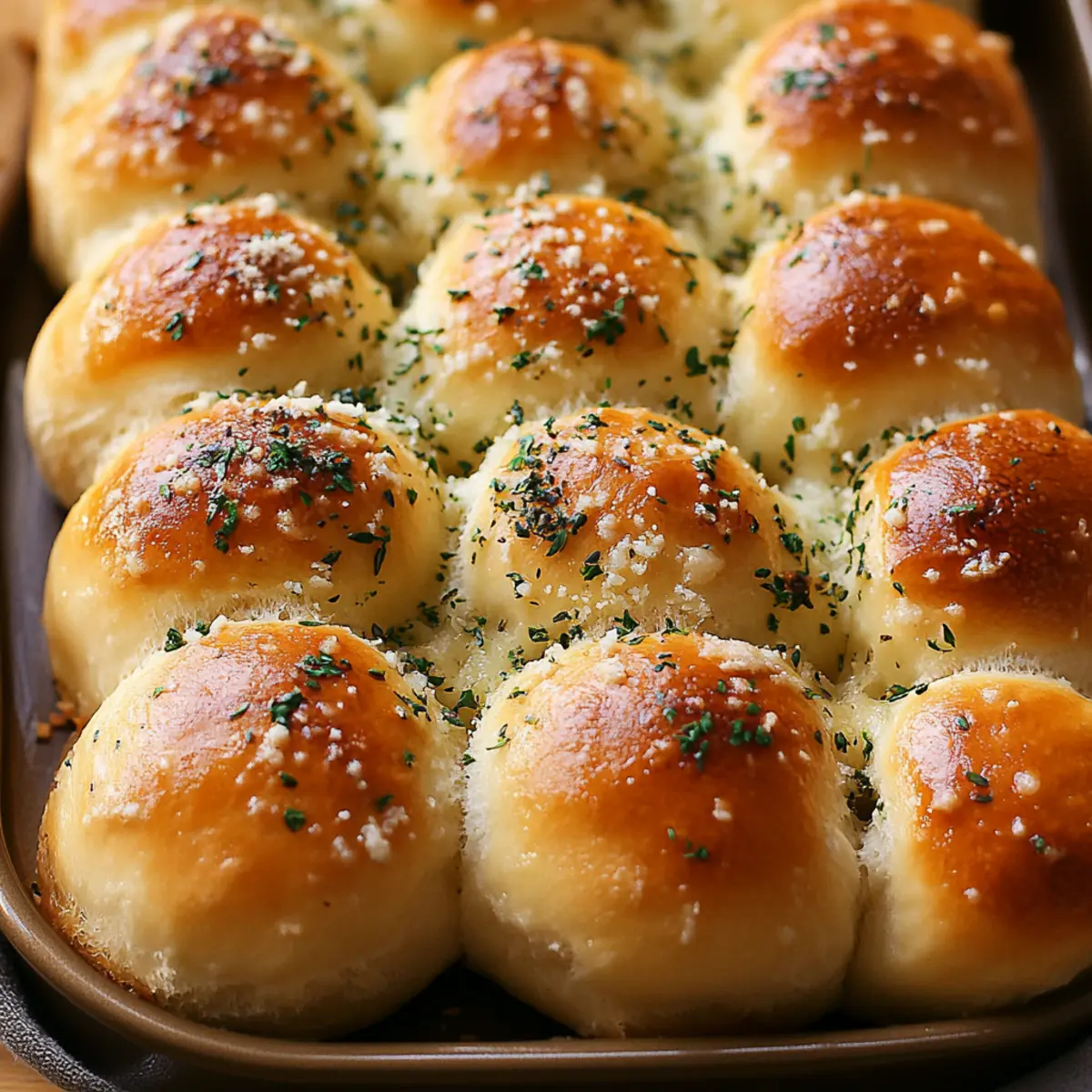 Herb and Parmesan Pull‑Apart Rolls