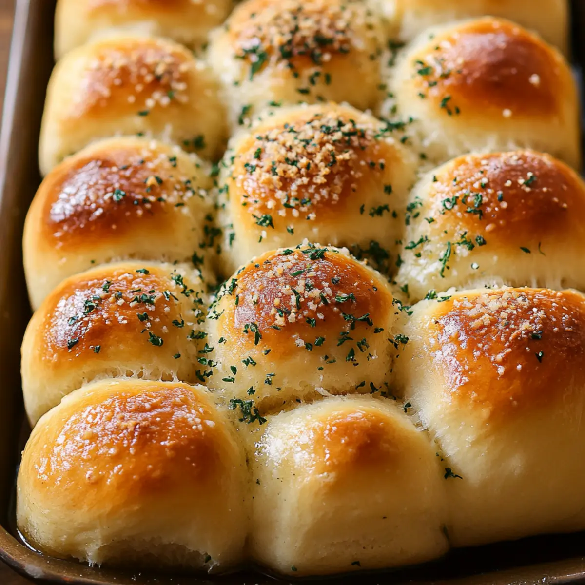 Herb and Parmesan Pull‑Apart Rolls