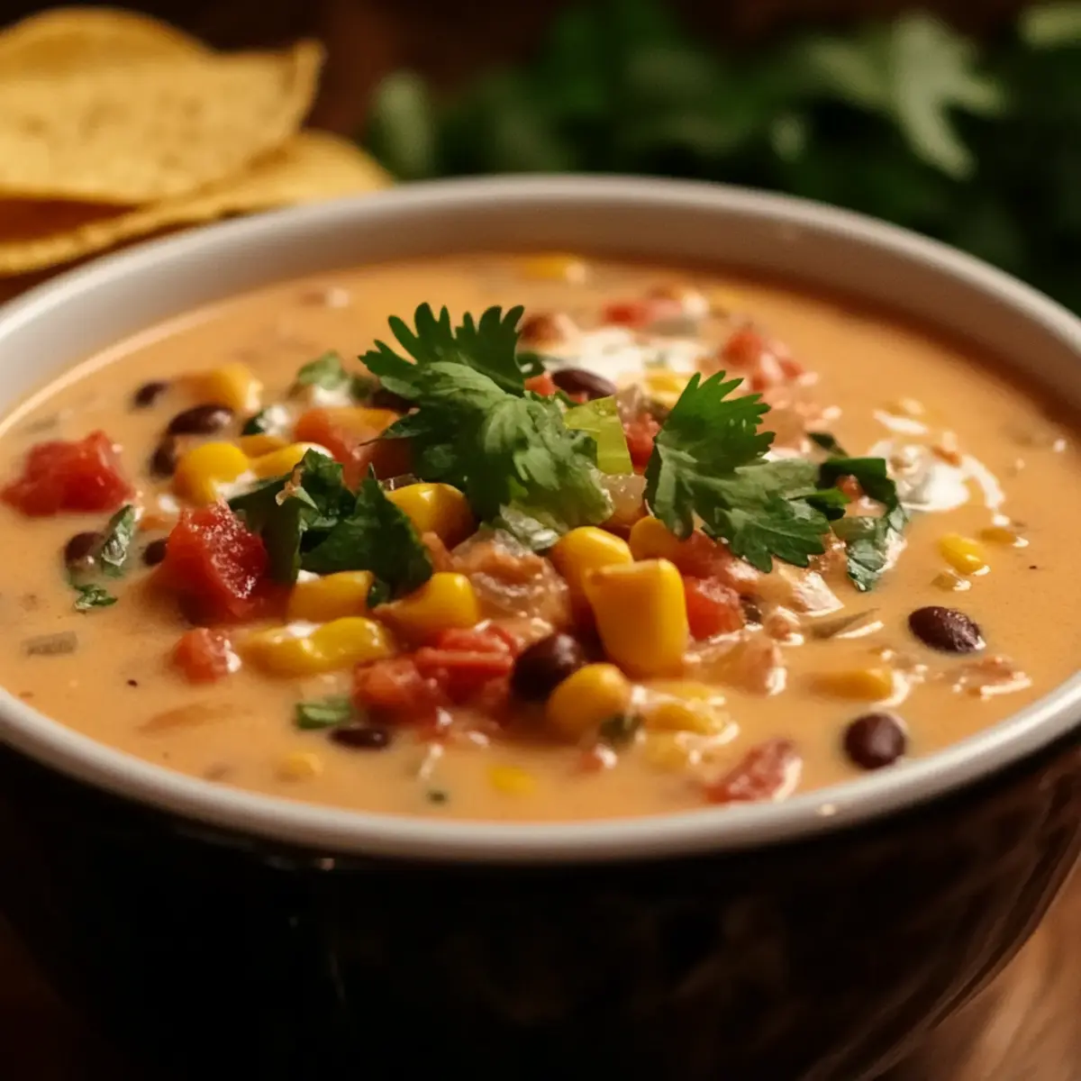 High Protein Creamy Taco Soup