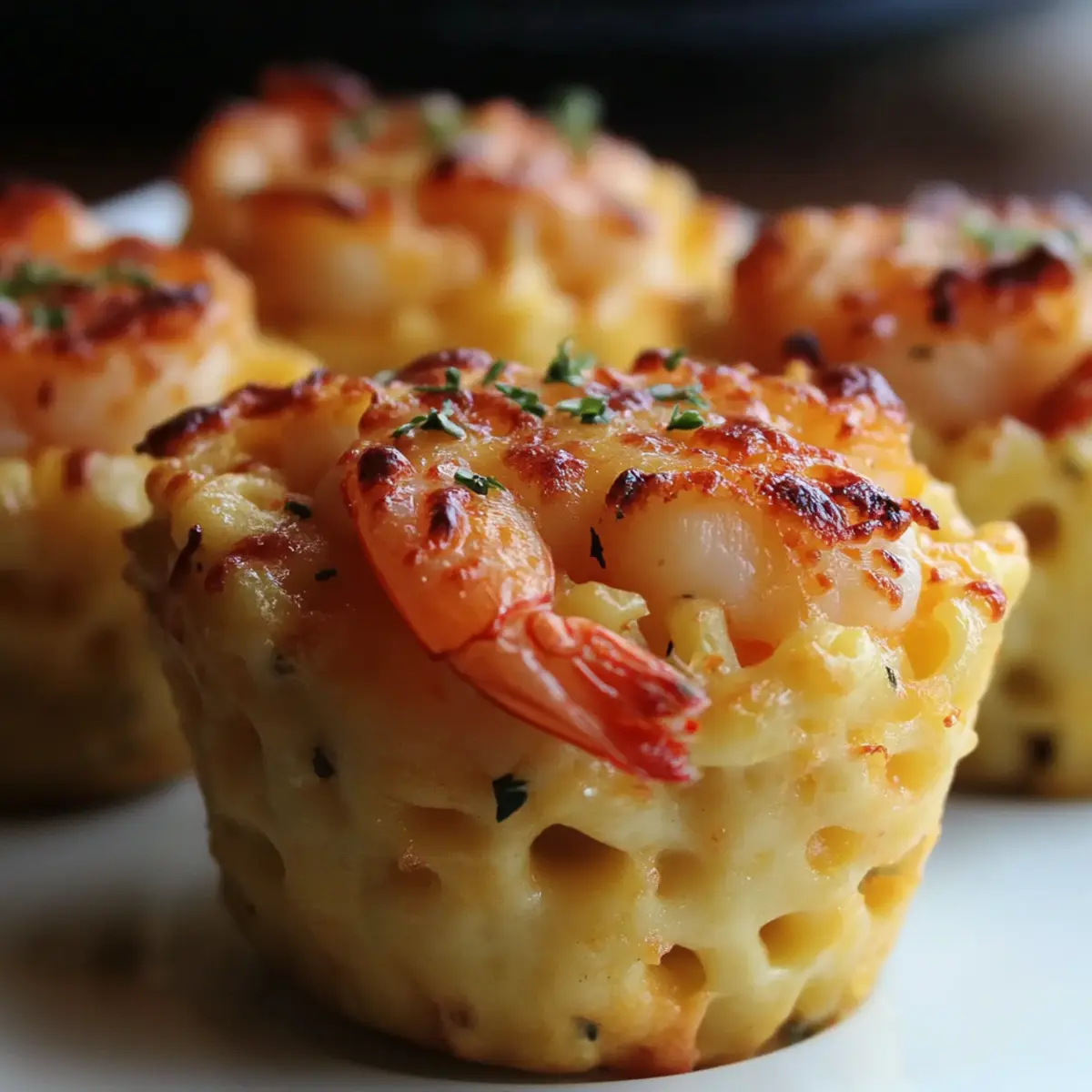 Lobster Shrimp Mac and Cheese Cups