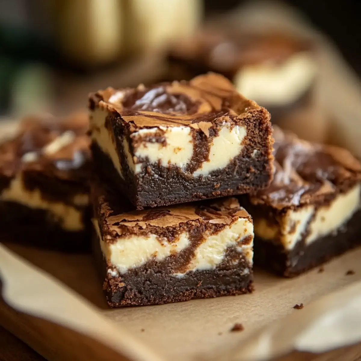 Pumpkin Spice Cheesecake Swirl Brownies